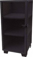 Jamco - 3 Shelf Security Storage Cabinet - Steel, 36" Wide x 24" Deep x 54" High, Black - Benchmark Tooling