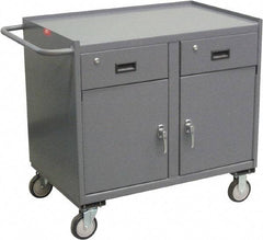 Jamco - Mobile Storage Cabinet - Steel, 36" Wide x 24" Deep x 36" High, Gray - Benchmark Tooling