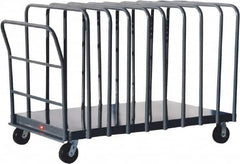 Jamco - 1,800 Lb Capacity Adjustable Panel Truck - Steel Deck, 60" OAW, 9" Platform Height - Benchmark Tooling