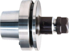 HAIMER - 0.5mm to 10mm Capacity, 3" Projection, HSK80F Hollow Taper, ER16 Collet Chuck - 0.0001" TIR, Through-Spindle & DIN Flange Coolant - Exact Industrial Supply