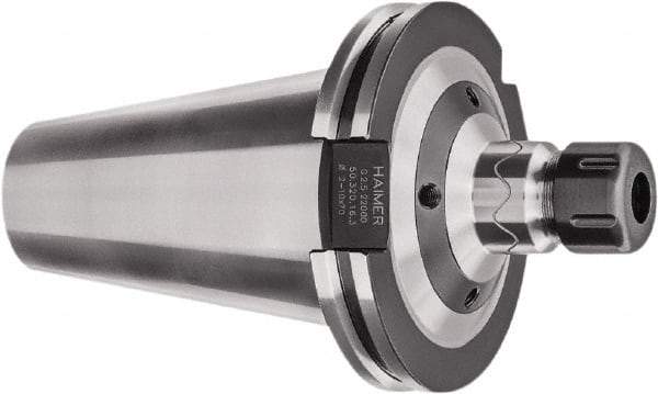 HAIMER - 1/8" to 5/8" Capacity, 3.94" Projection, CAT50 Taper Shank, ER25 Collet Chuck - 0.0001" TIR, Through-Spindle - Exact Industrial Supply