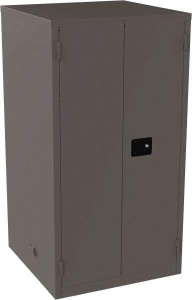 Jamco - 4 Shelf Security Storage Cabinet - Steel, 34" Wide x 34" Deep x 65" High, Gray - Benchmark Tooling