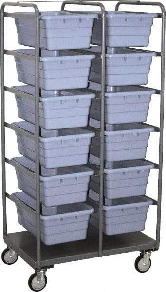 Jamco - 1,200 Lb Load Capacity, Plastic Tote Truck - 36" Wide x 26" Long x 72" High, Gray - Benchmark Tooling