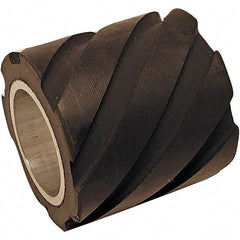 Dynabrade - 1" Diam x 5/8" Wide Contact Wheel - 5/8" Arbor Hole, Flat, 70 Duro Rubber Face - Benchmark Tooling