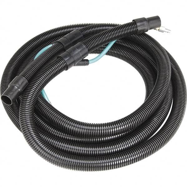 Dynabrade - 8mm ID x 12.7mm OD 25' Long Hose - Female/Male Ends, 90 Working psi, 1/4" Fitting, Green - Benchmark Tooling