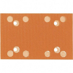 Dynabrade - 5 x 3-1/4" Rectangular Hook Face Backing Pad - Dynabug Model T Compatible, Screw Attachment, Vacuum Pad, 3/8" Thick, Medium Density, Short Nap - Benchmark Tooling