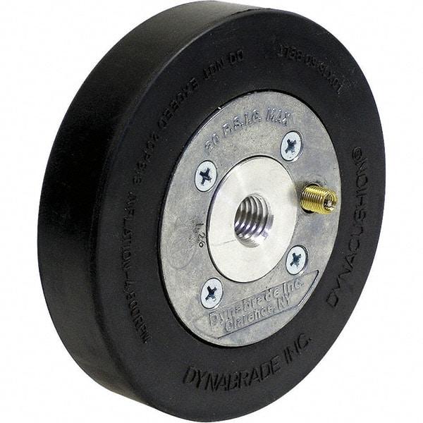 Dynabrade - 5" Wheel OD, 1" Wheel Width, 4,500 RPM, Aluminum, Pneumatic Wheel with Hub - 15-1/2" Long x 1" Wide, 5/8" Wheel Arbor Hole, For Use with 13214 & 13523 Dynastraight Air-Powered Abrasive Finishing Tools - Benchmark Tooling