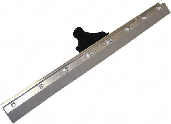 SEYMOUR-MIDWEST - 24" EPDM Blade Floor Squeegee - Threaded End, Single Edge, Gray, Aluminum Holder - Benchmark Tooling