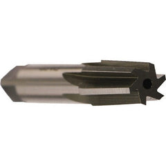 Emuge - 3/4" Pipe, 7/8" Small End Diam, 0.7874" Straight Shank, 35mm Flute, Taper Pipe Reamer - Benchmark Tooling