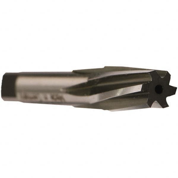Emuge - 1/4" Pipe, 0.4055" Small End Diam, 0.4331" Straight Shank, 27mm Flute, Taper Pipe Reamer - Benchmark Tooling