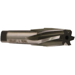 Emuge - 1/4" Pipe, 0.4055" Small End Diam, 0.4331" Straight Shank, 27mm Flute, Taper Pipe Reamer - Benchmark Tooling