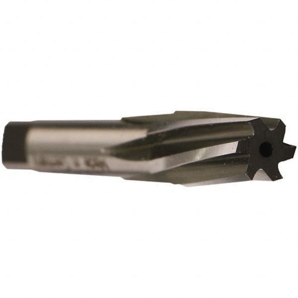 Emuge - 1/2" Pipe, 0.6673" Small End Diam, 0.6299" Straight Shank, 35mm Flute, Taper Pipe Reamer - Benchmark Tooling