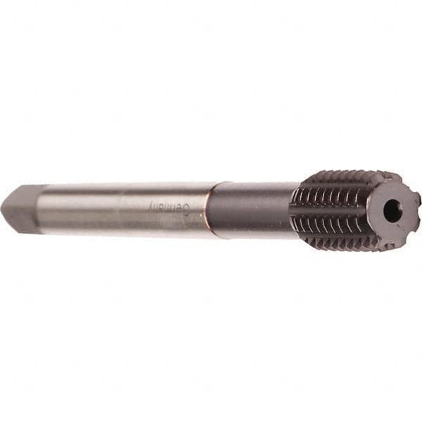 Emuge - 7/16-20 UNF 2BX Bottoming Thread Forming Tap - Cobalt, TiCN Finish, 3.937" OAL, 0.512" Thread Length, Right Hand Thread, Series InnoForm - Benchmark Tooling