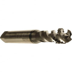 Emuge - M8x1.25 Metric 3 Flute 6H Bottoming Spiral Flute Tap - Cobalt, GLT-1 Finish, 90mm OAL, Right Hand Flute, Right Hand Thread, Series Enorm - Exact Industrial Supply
