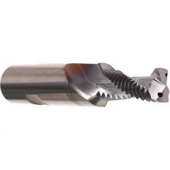 Emuge - 9/16-12, 0.482" Cutting Diam, 2 Flute, Solid Carbide Helical Flute Thread Mill - Internal Thread, 1.339" LOC, 4.331" OAL, 16mm Shank Diam - Benchmark Tooling