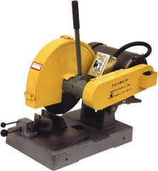 Kalamazoo - 14" Blade Diam, 1" Arbor Hole, Straight Chop & Cutoff Saw - 4,400 RPM, 5 hp, 220 Volts, 1 Phase - Benchmark Tooling