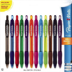 Paper Mate - 1.4mm Ball Point Retractable Pen - Assorted Colors - Benchmark Tooling