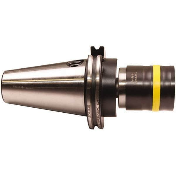 Emuge - DIN2080-50 Taper Shank Tension & Compression Tapping Chuck - M4.5 Min Tap Capacity, 3.1102" Projection, Size 3 Adapter, Quick Change - Exact Industrial Supply