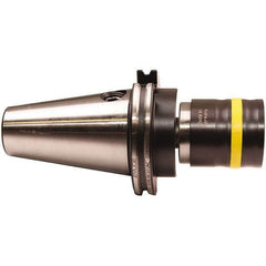 Emuge - Tr 28x2.00 Threaded Shank Tension & Compression Tapping Chuck - M4.5 Min Tap Capacity, 76mm Projection, Size 3 Adapter, Quick Change - Exact Industrial Supply