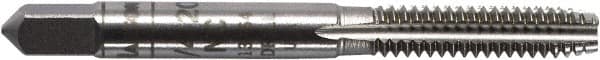 Irwin Hanson - 3/4-16 UNF 2B 4 Flute Bright Finish Carbon Steel Straight Flute Standard Hand Tap - Plug, Right Hand Thread, Oversize - Exact Industrial Supply