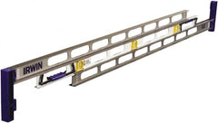 Irwin - 48" Long 3 Vial I-Beam Level - Aluminum, Silver - Benchmark Tooling