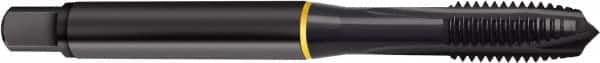 Guhring - M10x1.00 Metric Fine, Oxide Finish, Cobalt Spiral Point Tap - Plug Chamfer, Right Hand Thread, 2.941" OAL, 0.629" Thread Length, 0.381" Shank Diam, 6H Class of Fit, Series 4417 - Exact Industrial Supply