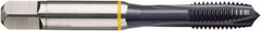 Guhring - M3x0.50 Metric Coarse, TiCN Finish, Cobalt Spiral Point Tap - Plug Chamfer, Right Hand Thread, 1.941" OAL, 0.393" Thread Length, 0.141" Shank Diam, 6H Class of Fit, Series 4416 - Exact Industrial Supply