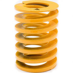 Associated Spring Raymond - 50mm Hole Diam, 25mm Rod Diam, 300mm Free Length, Yellow Die Spring - Benchmark Tooling