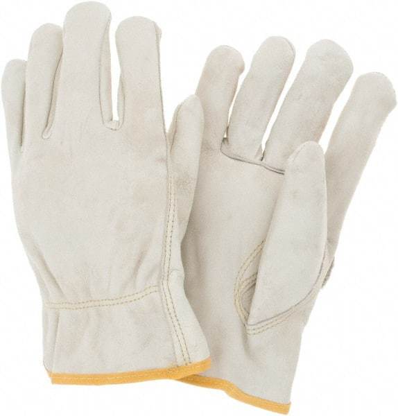 MCR Safety - Size 2XL General Protection Work Gloves - For Work & Driver, Uncoated, Natural, Paired - Benchmark Tooling