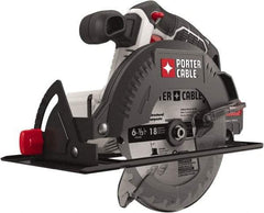 Porter-Cable - 20 Volt, 6-1/2" Blade, Cordless Circular Saw - 4,200 RPM, Lithium-Ion Batteries Not Included - Benchmark Tooling