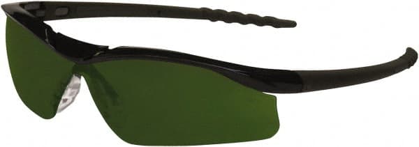 MCR Safety - Green Lenses, Framed Welding Glasses - Scratch Resistant, Size Universal, Wrap Around - Benchmark Tooling