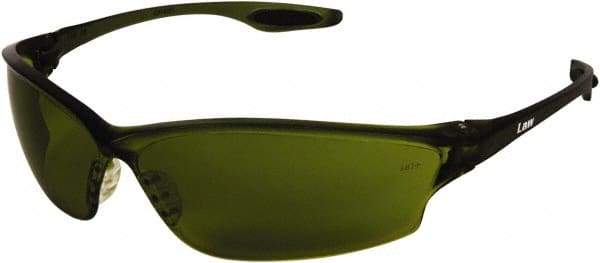 MCR Safety - Green Lenses, Framed Welding Glasses - Scratch Resistant, Size Universal, Wrap Around - Benchmark Tooling