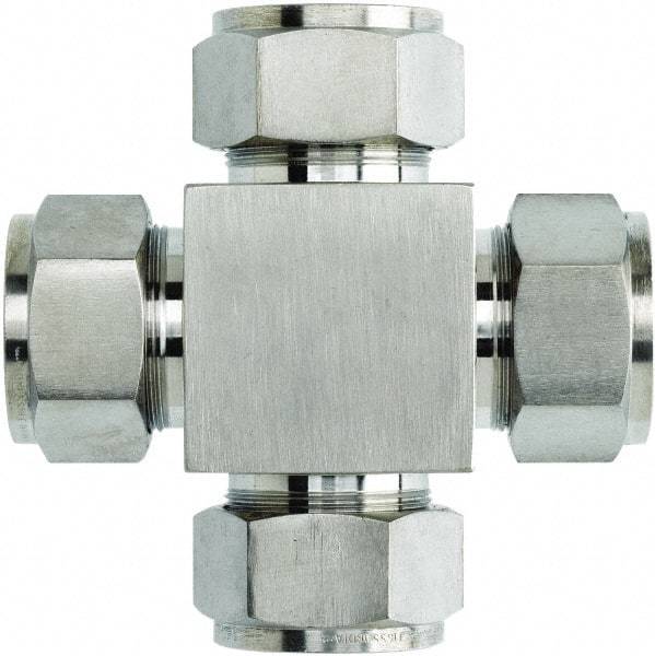 Brennan - 1/2" OD, Stainless Steel Union Cross - All Comp Ends - Benchmark Tooling