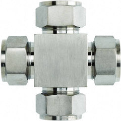 Brennan - 1/4" OD, Stainless Steel Union Cross - All Comp Ends - Benchmark Tooling