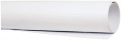 Made in USA - 4' Long, 3/4" Diam, Polystyrene Plastic Rod - Opaque White - Benchmark Tooling