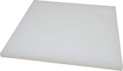 Value Collection - 1/2" Thick x 12" Wide x 1' Long, Polypropylene Sheet - Translucent White - Benchmark Tooling