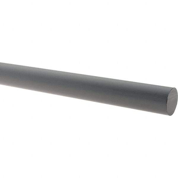 Made in USA - 3/4" Thick x 48" Wide x 8' Long, PVC Sheet - Gray, Type I PVC Grade - Benchmark Tooling