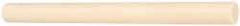 Made in USA - 1' Long, 2-1/2" Diam, ABS Plastic Rod - Beige - Benchmark Tooling