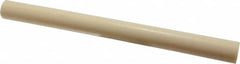 Made in USA - 1' Long, 1" Diam, ABS Plastic Rod - Beige - Benchmark Tooling
