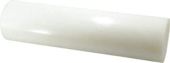 Value Collection - 1' Long, 3" Diam, Polyethylene (HDPE) Plastic Rod - White - Benchmark Tooling
