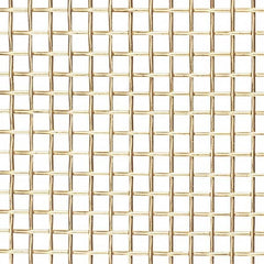 Value Collection - 34 Gage, 0.01 Inch Wire Diameter, 40 x 40 Mesh per Linear Inch, Brass, Wire Cloth - 0.015 Inch Opening Width, 36 Inch Wide, Cut to Length - Benchmark Tooling