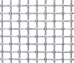 Value Collection - 26 Gage, 0.018 Inch Wire Diameter, 16 x 16 Mesh per Linear Inch, Steel, Wire Cloth - 0.045 Inch Opening Width, 12 Inch Wide x 12 Inch Stock Length, Galvanized after Weave - Benchmark Tooling