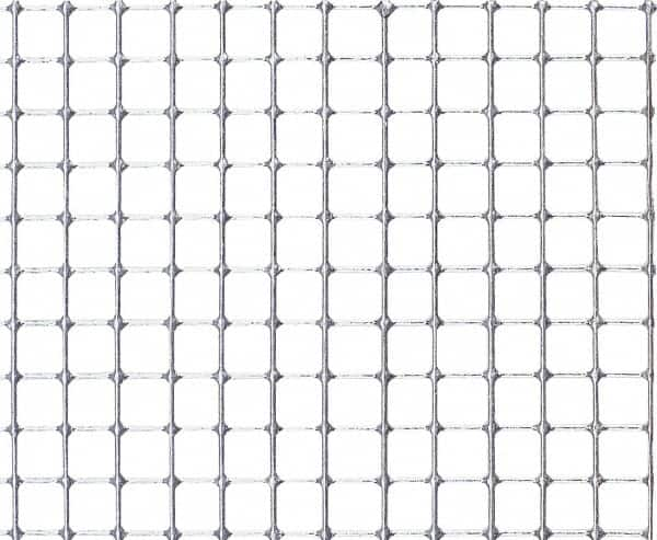 Value Collection - 16 Gage, 0.063 Inch Wire Diameter, 3/4 x 3/4 Mesh per Linear Inch, Steel, Welded Fabric Wire Cloth - 0.687 Inch Opening Width, 48 Inch Wide, Cut to Length, Galvanized - Benchmark Tooling