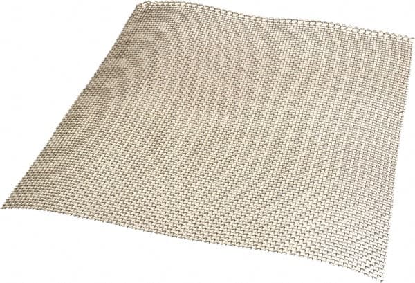 Value Collection - 20 Gage, 0.035 Inch Wire Diameter, 8 x 8 Mesh per Linear Inch, Stainless Steel, Wire Cloth - 0.09 Inch Opening Width, 12 Inch Wide x 12 Inch Stock Length - Benchmark Tooling