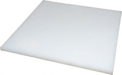 Made in USA - 3/8" Thick x 12" Wide x 1' Long, Polyethylene (UHMW) Sheet - White, ±0.20% Tolerance - Benchmark Tooling