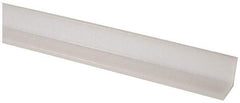 Made in USA - 1/4 Inch Thick, Polyethylene (UHMW), Strip Angle Wear Strip - 1-1/2 Inch Wide - Benchmark Tooling