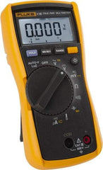 Fluke - 116, CAT III, 600 VAC/VDC, Digital True RMS Auto Ranging Manual Ranging Multimeter - Measures Voltage, Capacitance, Resistance, Temperature - Benchmark Tooling