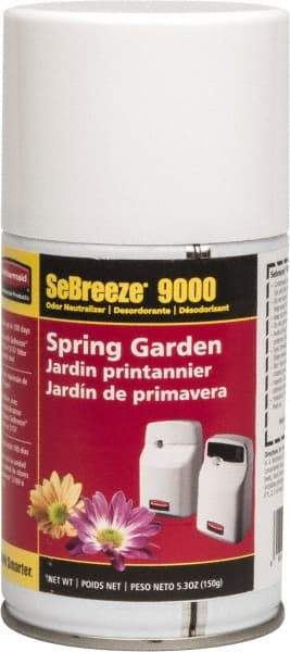 Rubbermaid - 5.3 oz Air Freshener Dispenser Aerosol Refill - Spring Garden, Compatible with 5137 & 5169 Units - Benchmark Tooling