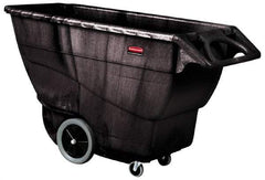 Rubbermaid - 2,100 Lb Load Capacity, 1 Cu Yd, Structural Foam Tilt Truck - 33-1/2" Wide x 70-3/4" Long x 42-1/4" High, Black - Benchmark Tooling