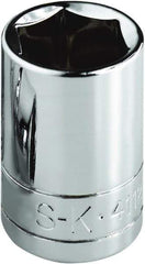 SK - 1-1/4", 1/2" Drive, Standard Hand Socket - 6 Points, Steel, Chrome Finish - Benchmark Tooling